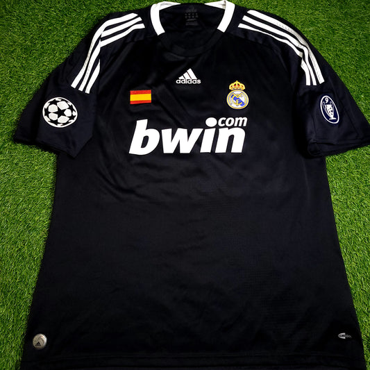Raul Real Madrid 2008 2009 UEFA Third Soccer Jersey XL SKU# 685420
