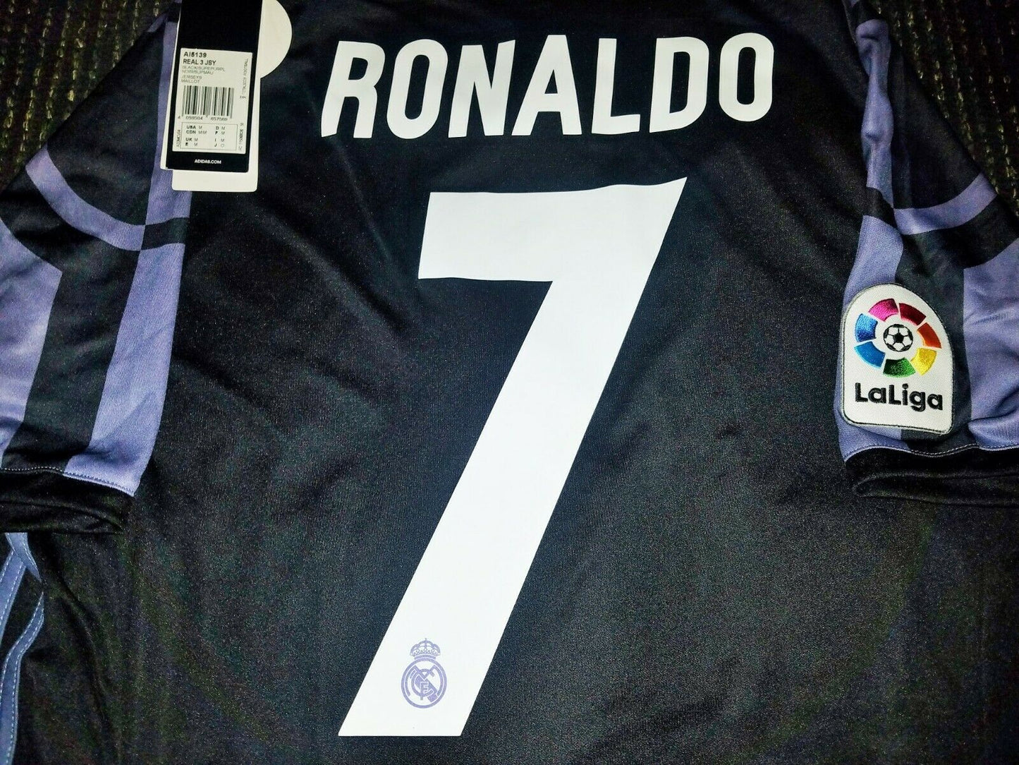 Cristiano Ronaldo Real Madrid Black Jersey 2016 2017 Shirt Camiseta BNWT M - foreversoccerjerseys