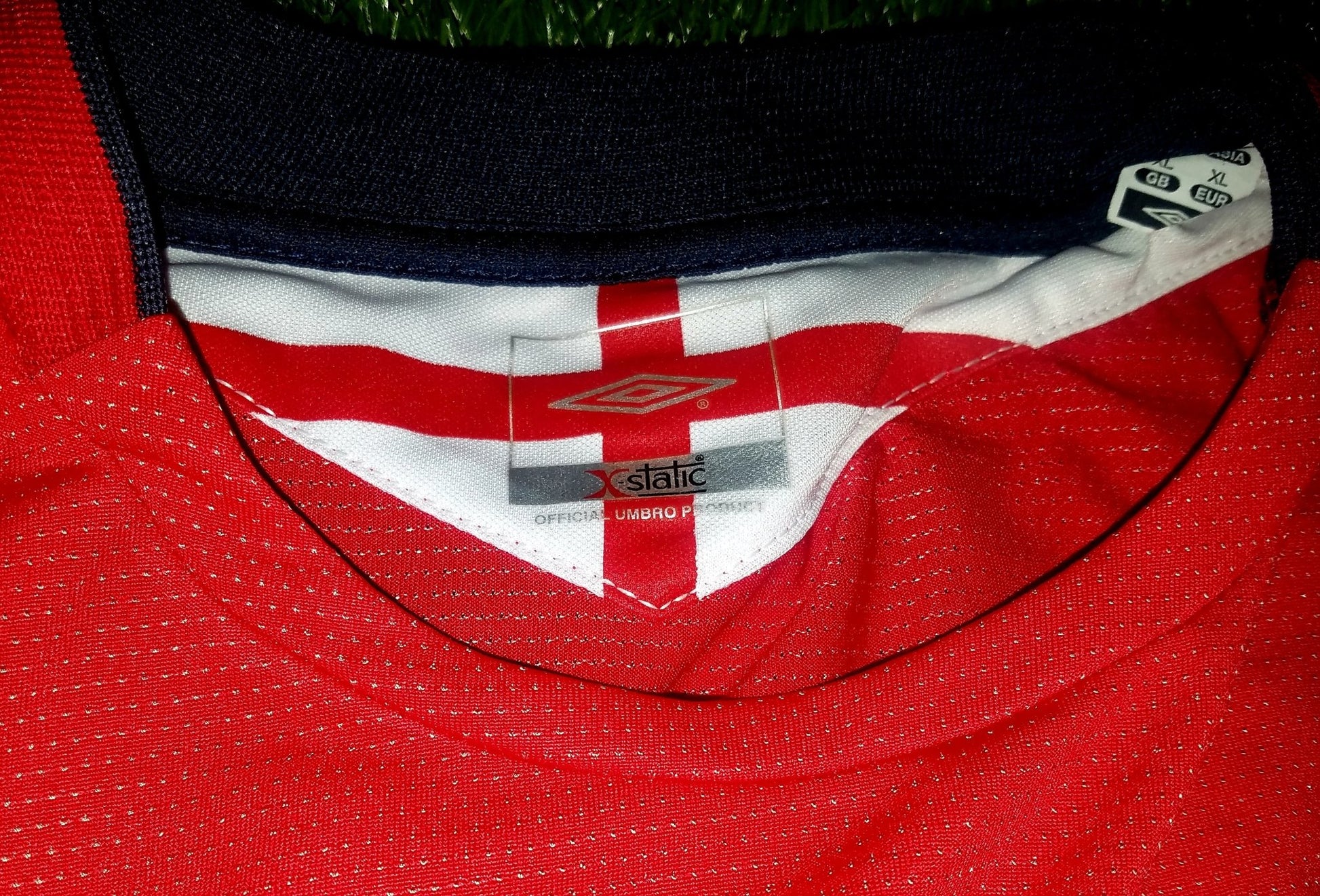 Beckham England 2004 EURO CUP Umbro Jersey Shirt XL foreversoccerjerseys