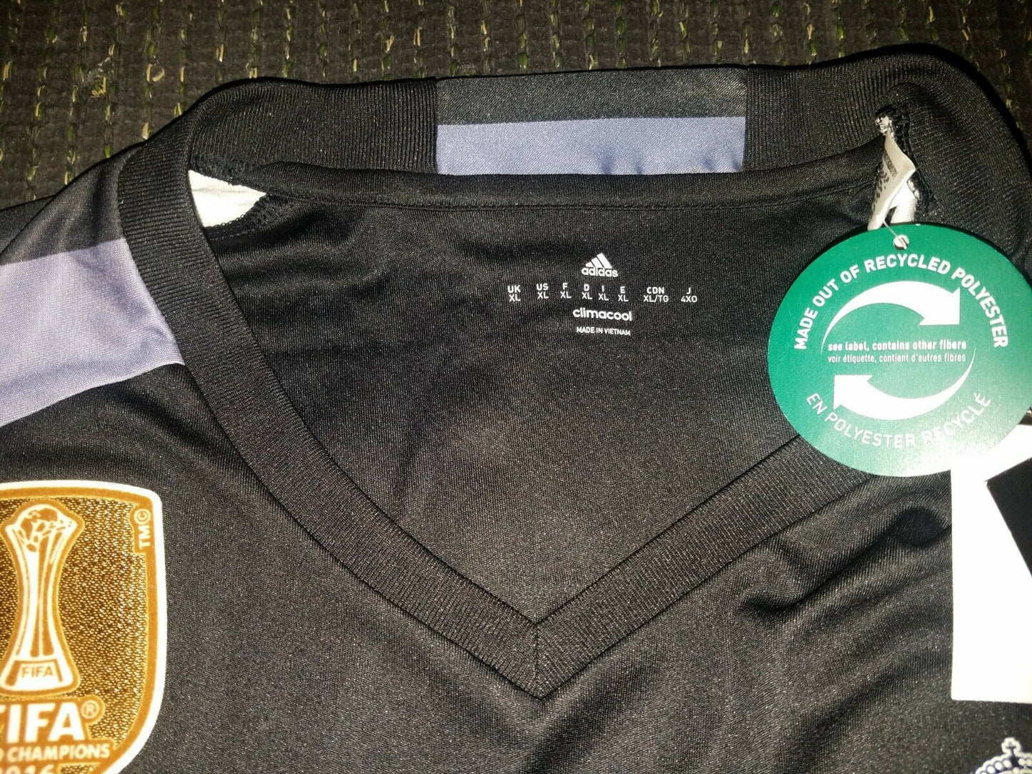 Cristiano Ronaldo Real Madrid Black Jersey 2016 2017 Shirt Camiseta BNWT XL - foreversoccerjerseys