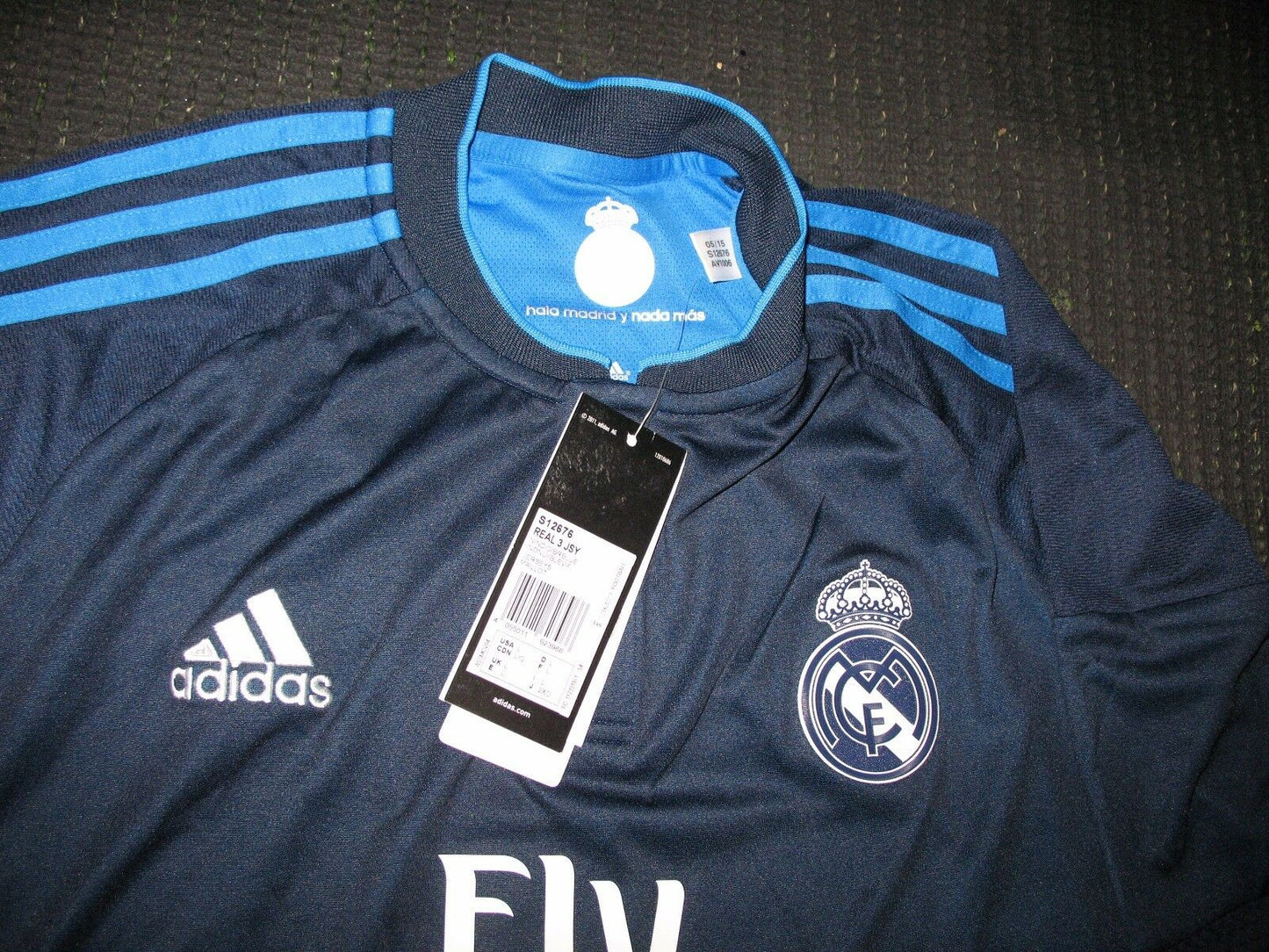 Cristiano Ronaldo Real Madrid Navy 2015 2016 Jersey Camiseta Shirt Size L BNWT!! - foreversoccerjerseys