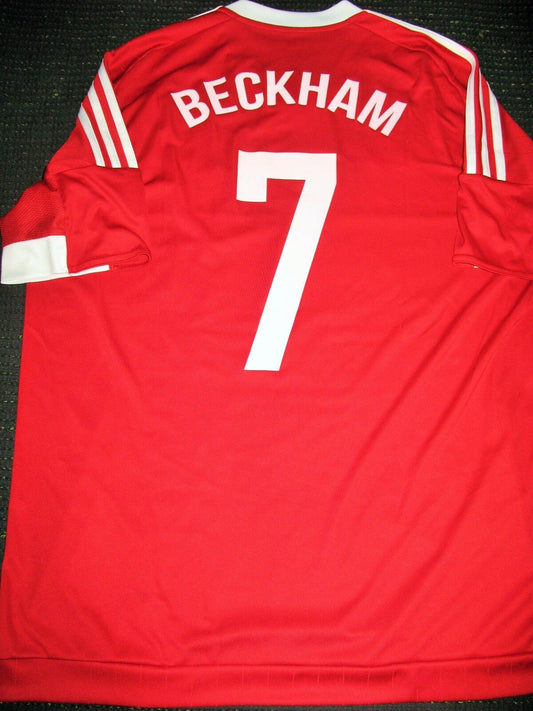 David Beckham MATCH FOR CHILDREN 2015 MATCH ISSUE Jersey Shirt - foreversoccerjerseys
