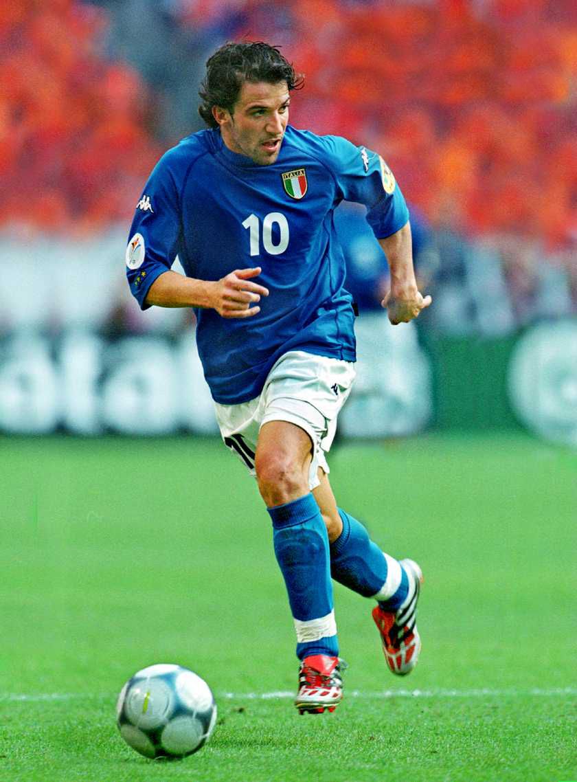 Del Piero Italy Kappa 2000 EURO CUP Home Jersey Shirt L foreversoccerjerseys