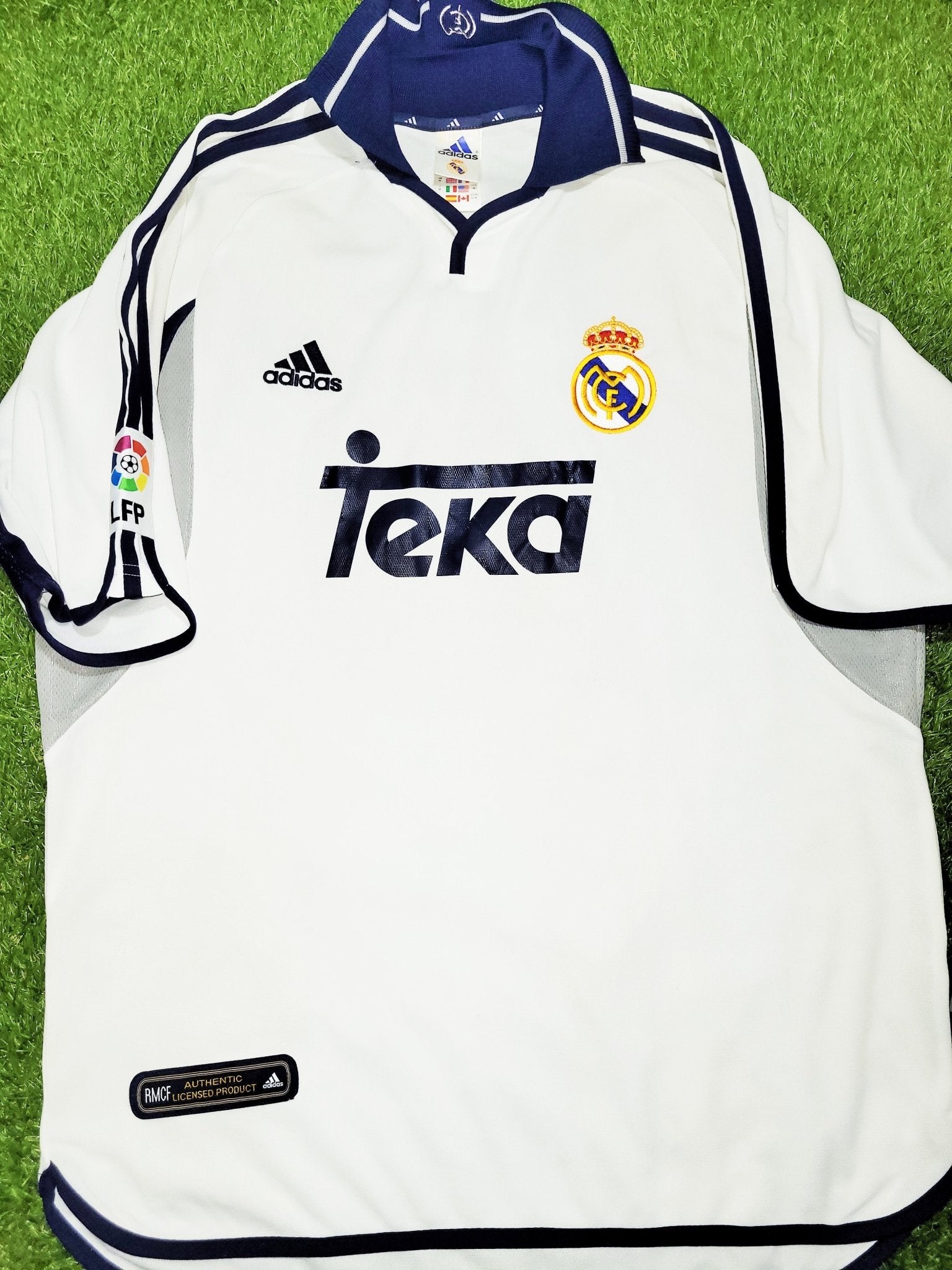 Figo Real Madrid 2000 2001 Soccer Jersey Shirt M SKU# 685331 Adidas