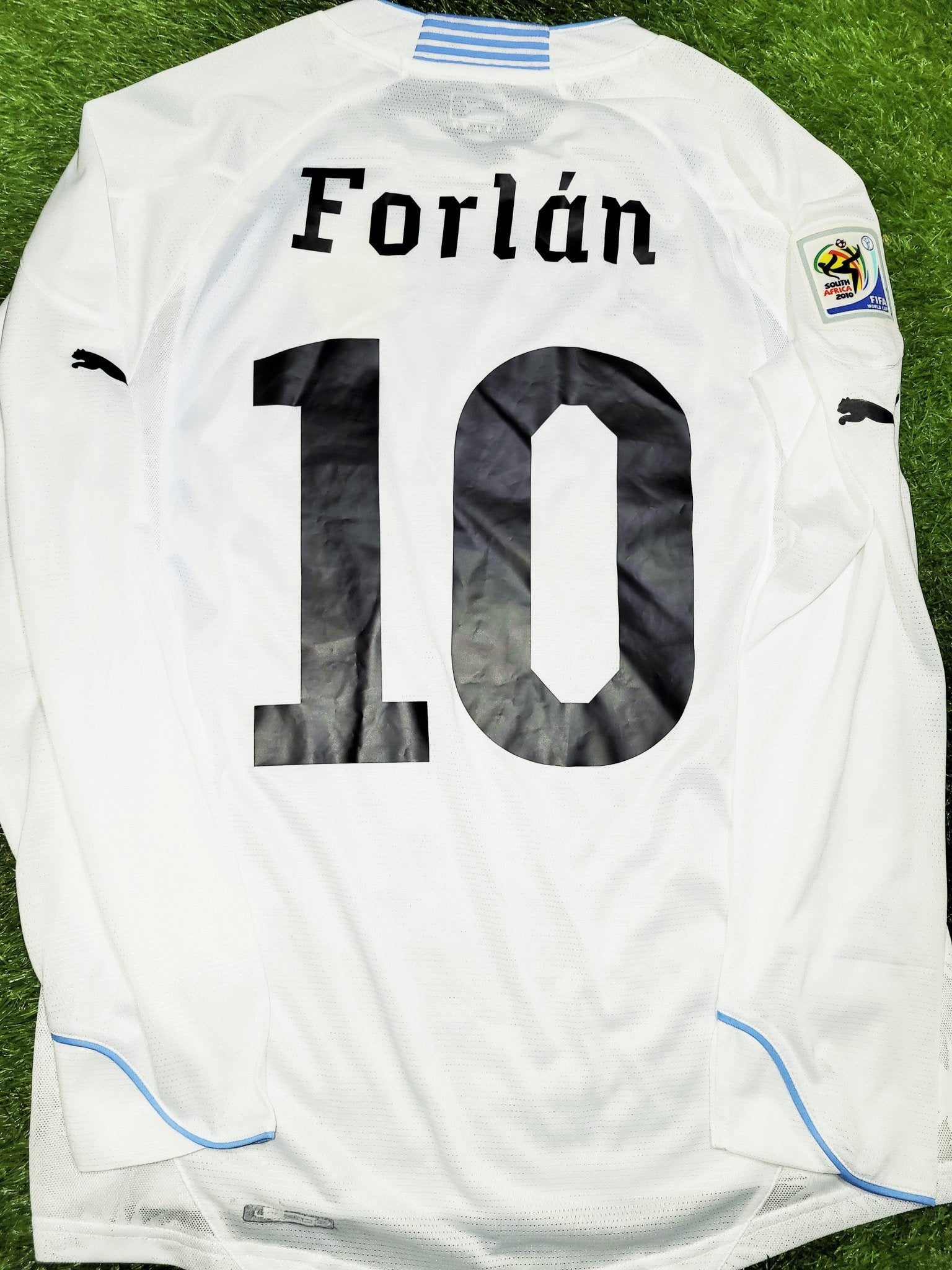 Forlan Uruguay Puma 2010 WORLD CUP Away Soccer Jersey M Puma