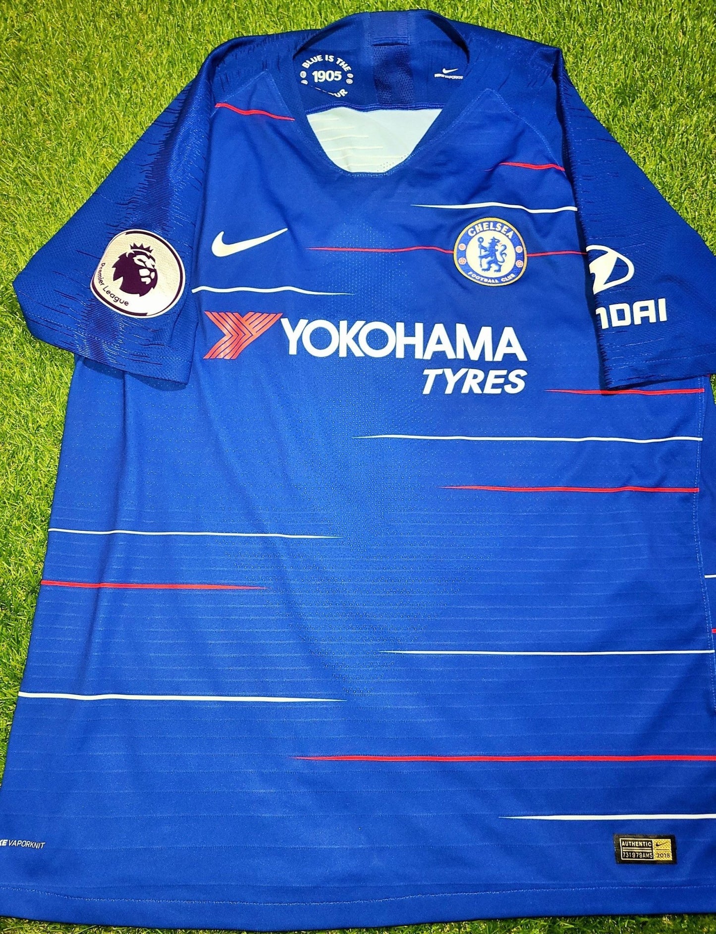 Hazard Chelsea 2018 - 2019 Home UEFA AEROSWIFT PLAYER ISSUE Jersey Shirt Camiseta XL SKU# 918922- 496 foreversoccerjerseys