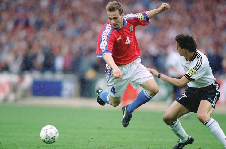 Nedved Czech Republic Czechoslovakia Puma 1996 EURO CUP FINAL Home Jersey Shirt XL foreversoccerjerseys