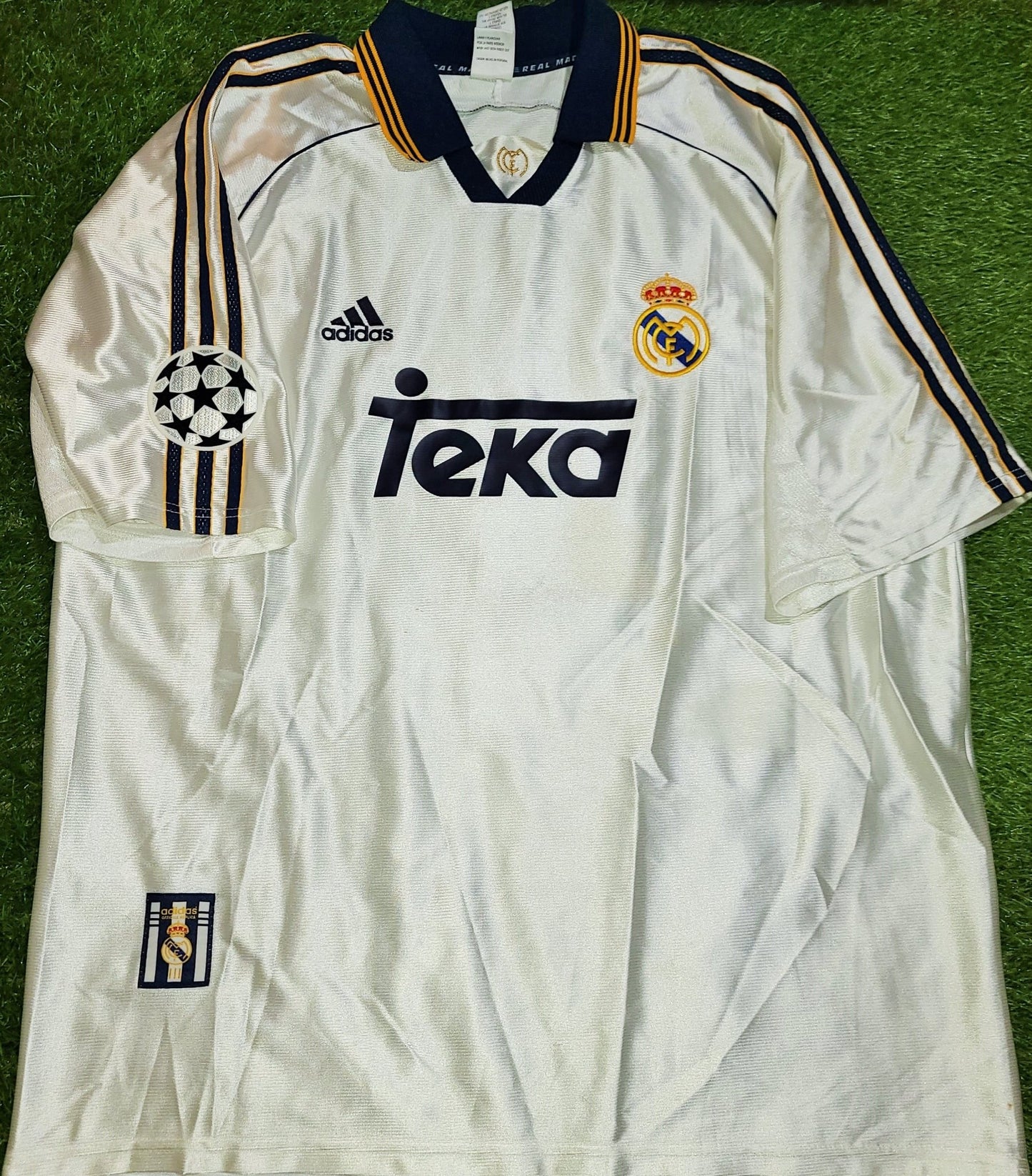 Redondo Real Madrid Home 1999 2000 UEFA Jersey Shirt Camiseta XL foreversoccerjerseys