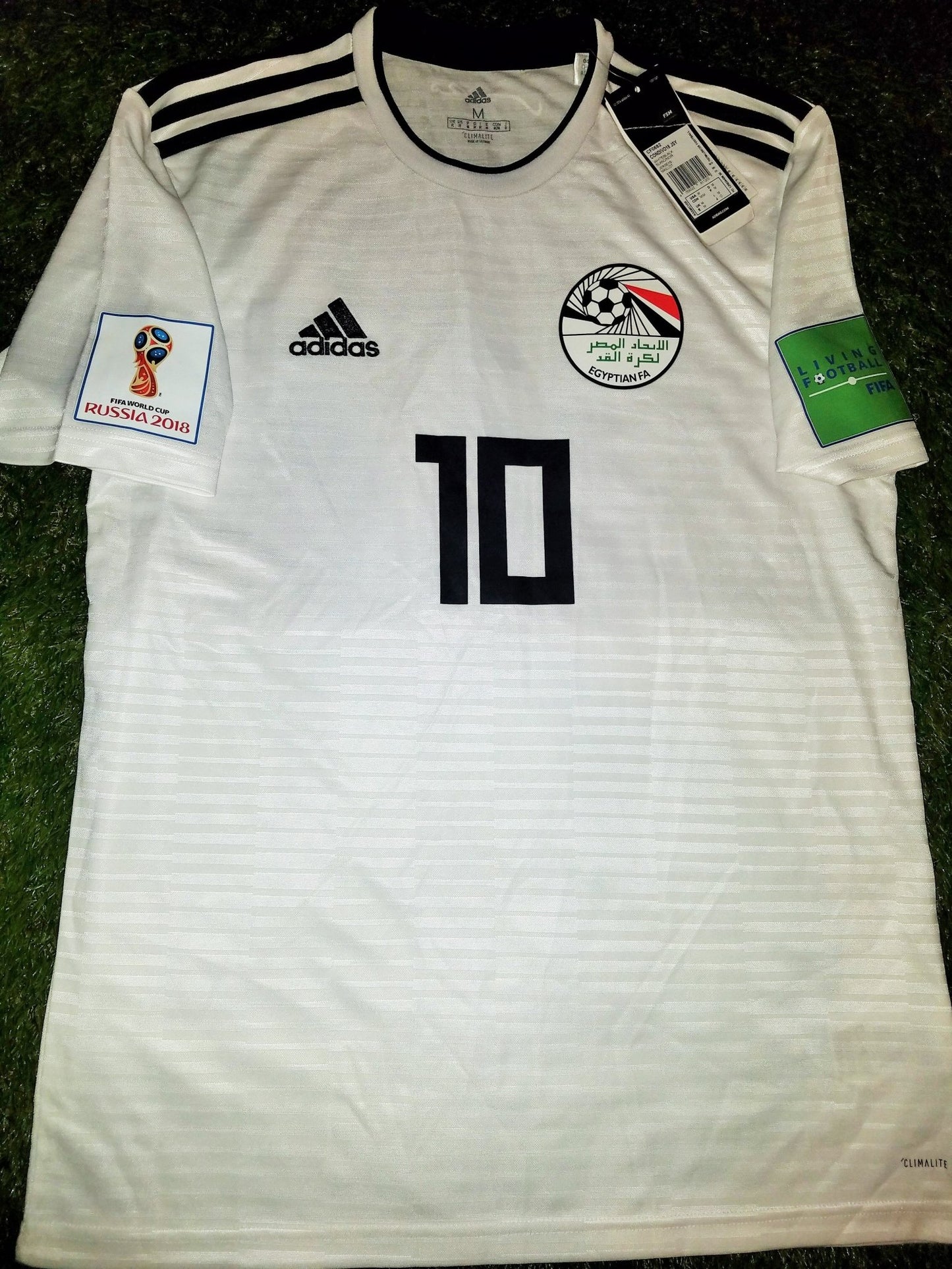 Salah Adidas Egypt 2018 WORLD CUP Jersey NEW BNWT M SKU# CF0682 foreversoccerjerseys