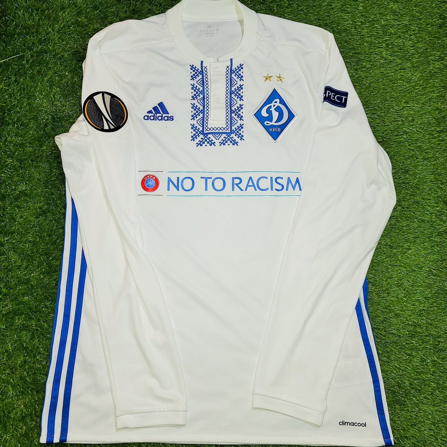 Tsyhankov Dynamo Kiev Kyiv 2017 2018 UEFA Europa League MATCH ISSUE Jersey Shirt M SKU# AH6884 foreversoccerjerseys
