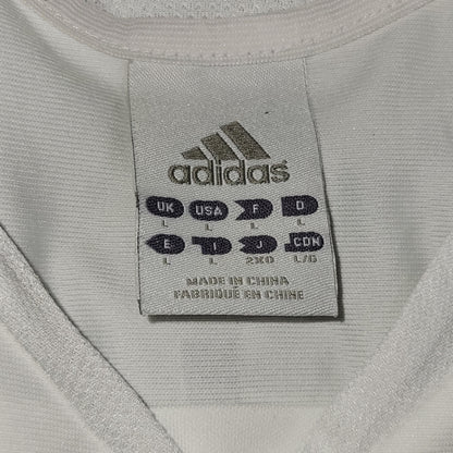 Zidane Real Madrid LAST GAME 2005 2006 Home Soccer Jersey Shirt L SKU# 109879