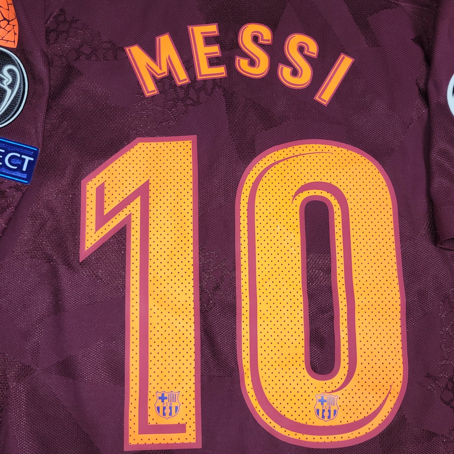 Messi Barcelona 2017 2018 Third UEFA PLAYER ISSUE Soccer Jersey Shirt XL SKU# 847188-683