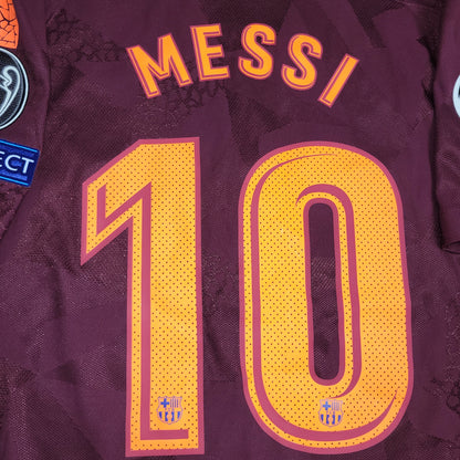 Messi Barcelona 2017 2018 Third UEFA PLAYER ISSUE Soccer Jersey Shirt XL SKU# 847188-683