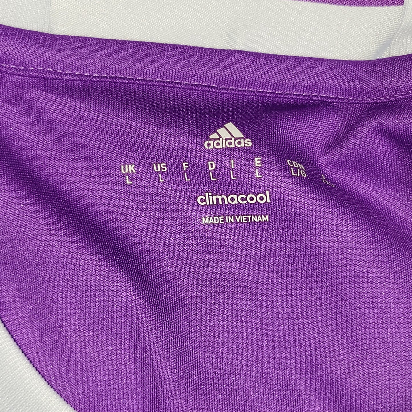 Cristiano Ronaldo Real Madrid 2016 2017 Purple Away Long Sleeve Soccer Jersey Shirt L SKU# AI5159 - foreversoccerjerseys