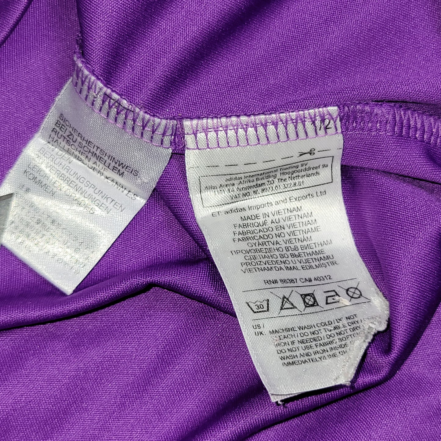 Cristiano Ronaldo Real Madrid 2016 2017 Purple Away Long Sleeve Soccer Jersey Shirt L SKU# AI5159 - foreversoccerjerseys