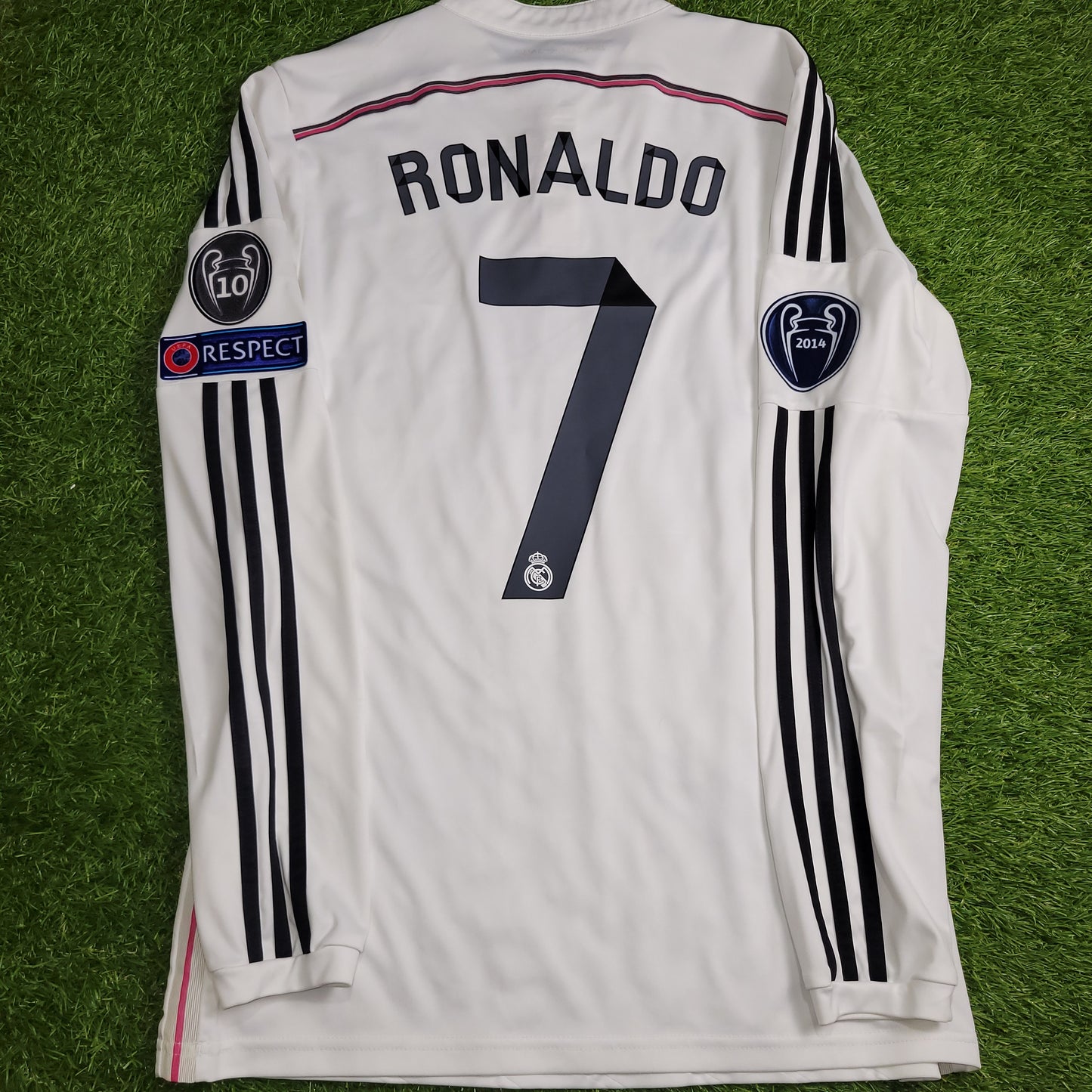 Cristiano Ronaldo Real Madrid 2014 2015 Long Sleeve Soccer Jersey Shirt M SKU# F49660
