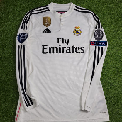 Cristiano Ronaldo Real Madrid 2014 2015 Long Sleeve Soccer Jersey Shirt M SKU# F49660