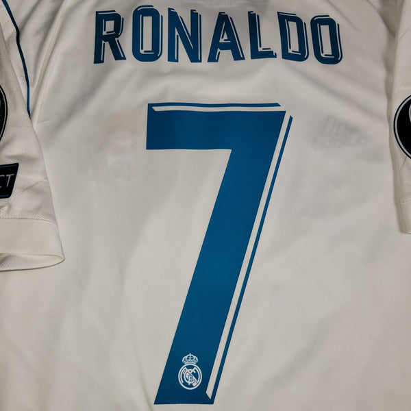Cristiano Ronaldo Real Madrid 2017 2018 LAST GAME UEFA FINAL Soccer Jersey Shirt BNWT L SKU# B31106
