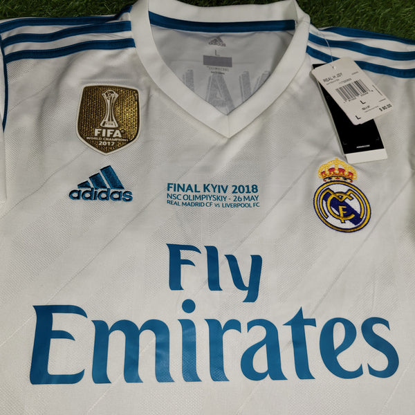 Cristiano Ronaldo Real Madrid 2017 2018 LAST GAME UEFA FINAL Soccer Jersey Shirt BNWT L SKU# B31106
