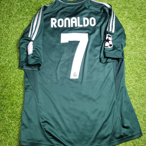 Cristiano Ronaldo Real Madrid  2012 2013 UEFA Soccer Third Jersey Shirt L SKU# X53540