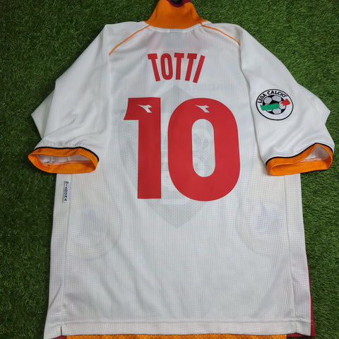 Totti As Roma Diadora 1997 1998 Away Soccer Jersey Maglia M