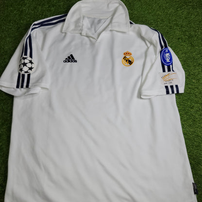 Zidane Real Madrid Centenary 2001 2002 UEFA Soccer Jersey Shirt XL SKU# 134748