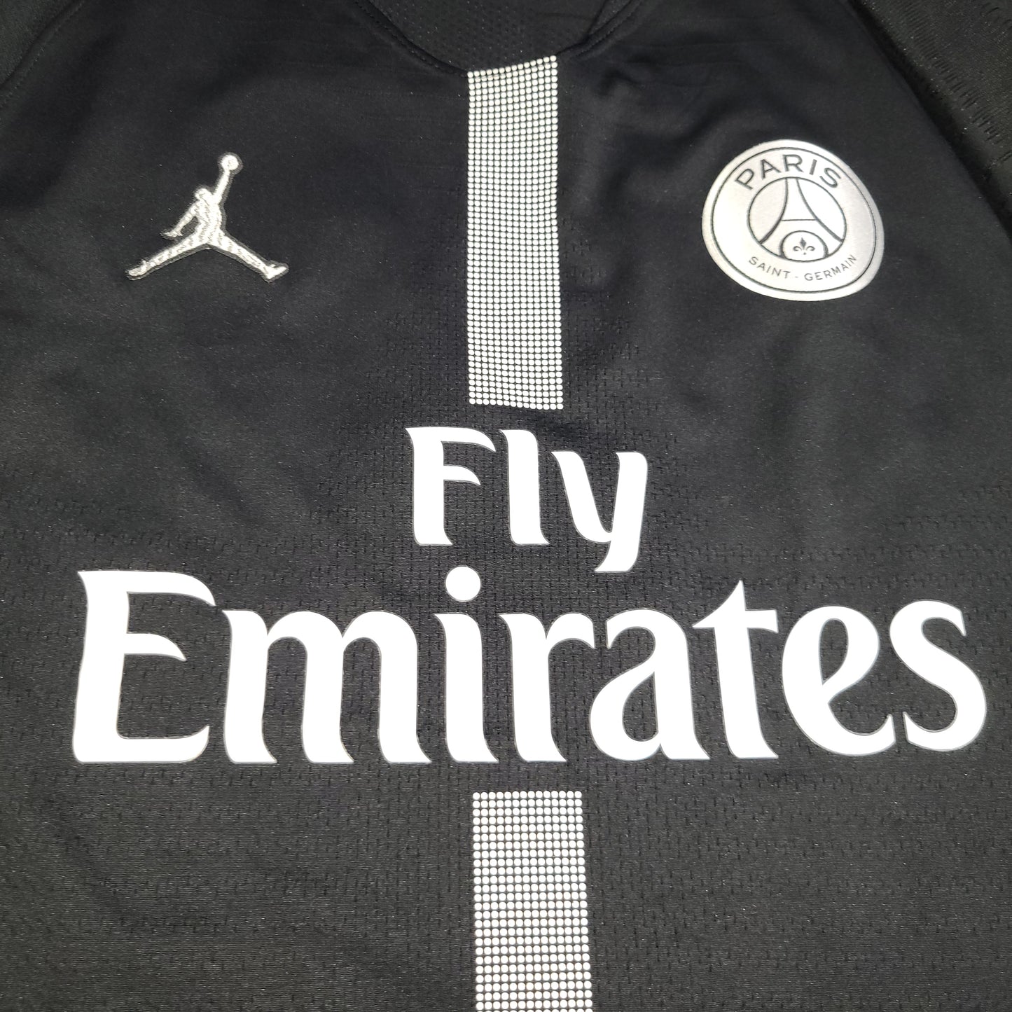 Mbappe Psg Paris Saint Germain 2018 2019 JORDAN VAPORKNIT PLAYER ISSUE Black Soccer Jersey SKU# 918923-012 L