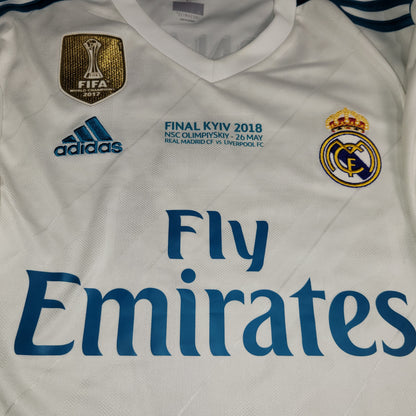 Cristiano Ronaldo Real Madrid 2017 2018 LAST GAME UEFA FINAL Soccer Jersey Shirt L SKU# B31106