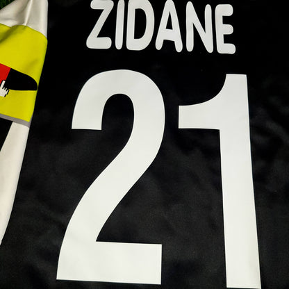 Zidane Juventus 2000 2001 Lotto CIAO WEB Soccer Jersey Shirt XL