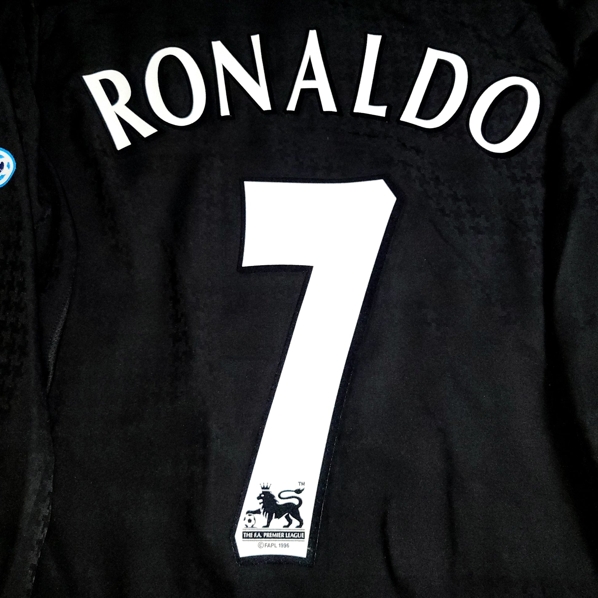 Cristiano Ronaldo Manchester United 2004 2005 Away STAND UP SPEAK UP Soccer Jersey Shirt XL SKU# 112678 - ForeverSoccerJerseys
