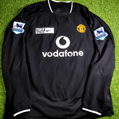 Cristiano Ronaldo Manchester United 2004 2005 Away STAND UP SPEAK UP Soccer Jersey Shirt XL SKU# 112678 - ForeverSoccerJerseys