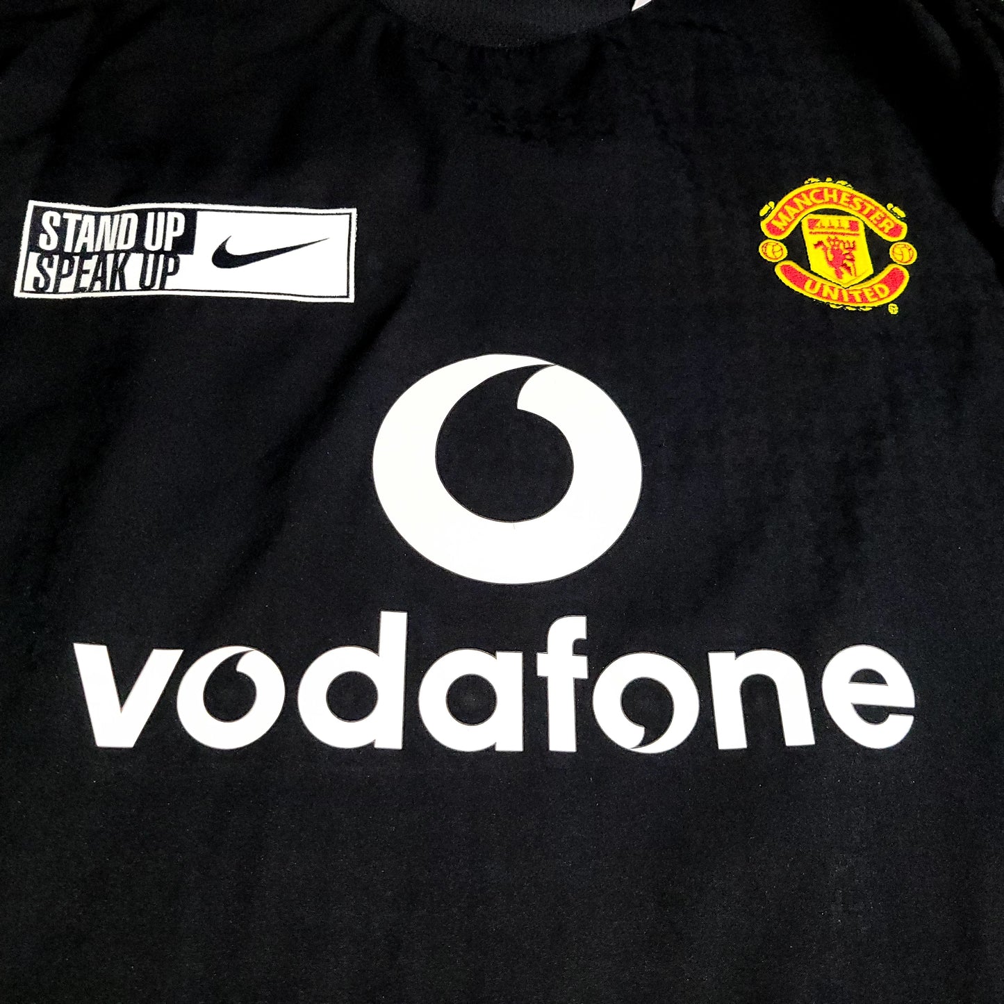 Cristiano Ronaldo Manchester United 2004 2005 Away STAND UP SPEAK UP Soccer Jersey Shirt XL SKU# 112678 - ForeverSoccerJerseys