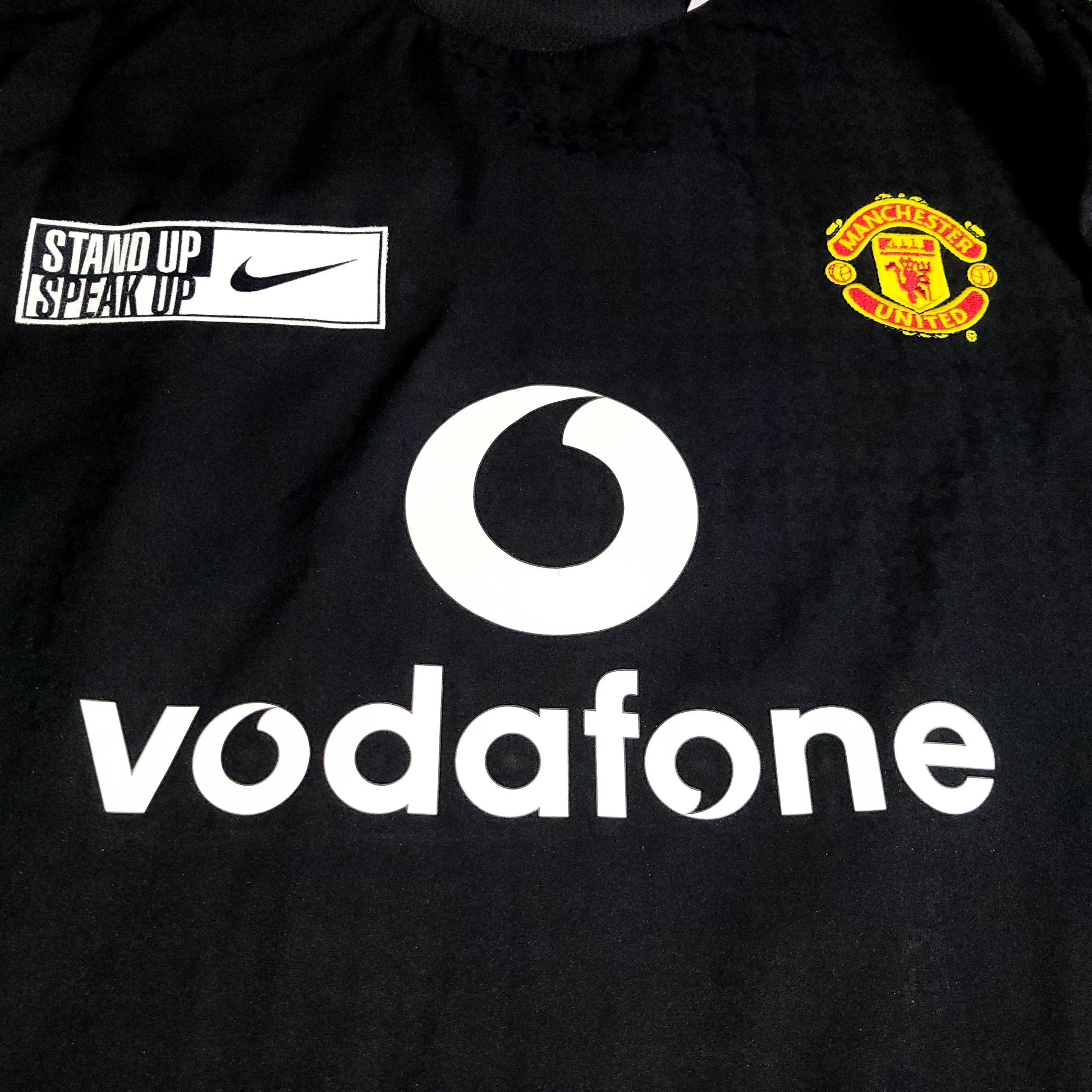 Cristiano Ronaldo Manchester United 2004 2005 Away STAND UP SPEAK UP Soccer Jersey Shirt XL SKU# 112678 - ForeverSoccerJerseys
