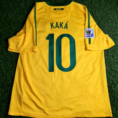 Kaka Brazil WORLD CUP 2010 Soccer Jersey Shirt L SKU# 369250-703