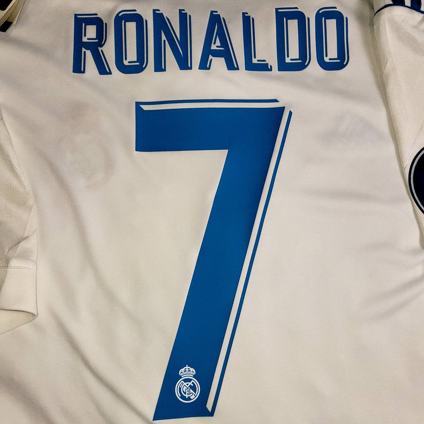 Cristiano Ronaldo Real Madrid 2017 2018 LAST GAME UEFA FINAL Soccer Jersey Shirt BNWT XL SKU# AZ8059