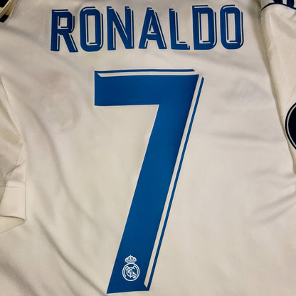 Cristiano Ronaldo Real Madrid 2017 2018 LAST GAME UEFA FINAL Soccer Jersey Shirt BNWT XL SKU# AZ8059