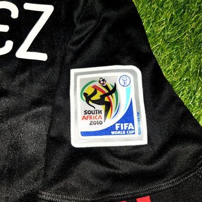Chicharito Mexico 2010 WORLD CUP Away Black Soccer Jersey Shirt L SKU# P41397 - ForeverSoccerJerseys