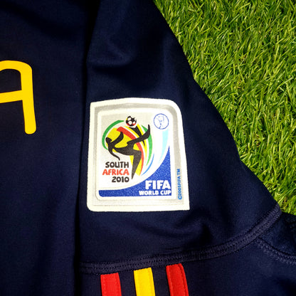 Iniesta Spain 2010 WORLD CUP FINAL Soccer Away Jersey L SKU# P47896 - ForeverSoccerJerseys