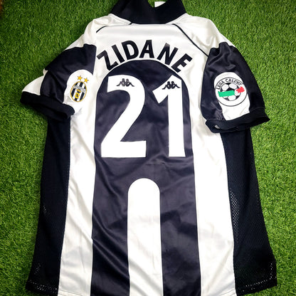 Zidane Juventus 1997 1998 Kappa Home Soccer Jersey Shirt L