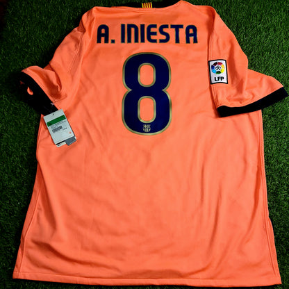 Iniesta Barcelona 2009 2010 Away Soccer Jersey Shirt BNWT XL SKU# 355020-870 - ForeverSoccerJerseys