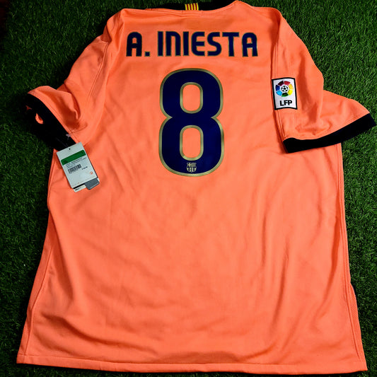 Iniesta Barcelona 2009 2010 Away Soccer Jersey Shirt BNWT XL SKU# 355020-870 - ForeverSoccerJerseys