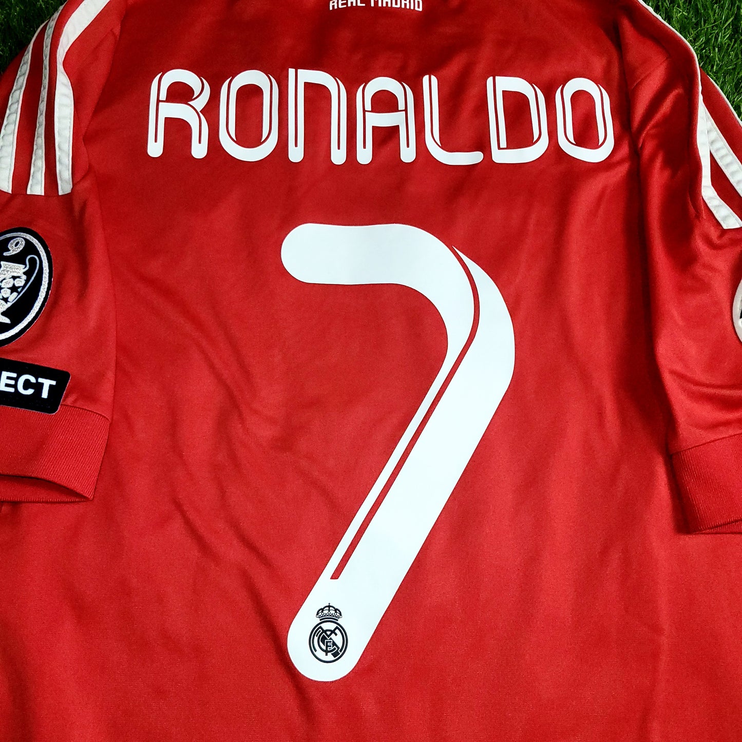 Cristiano Ronaldo Real Madrid UEFA 2011 2012 Third Soccer Jersey Shirt M SKU# V13597 - ForeverSoccerJerseys