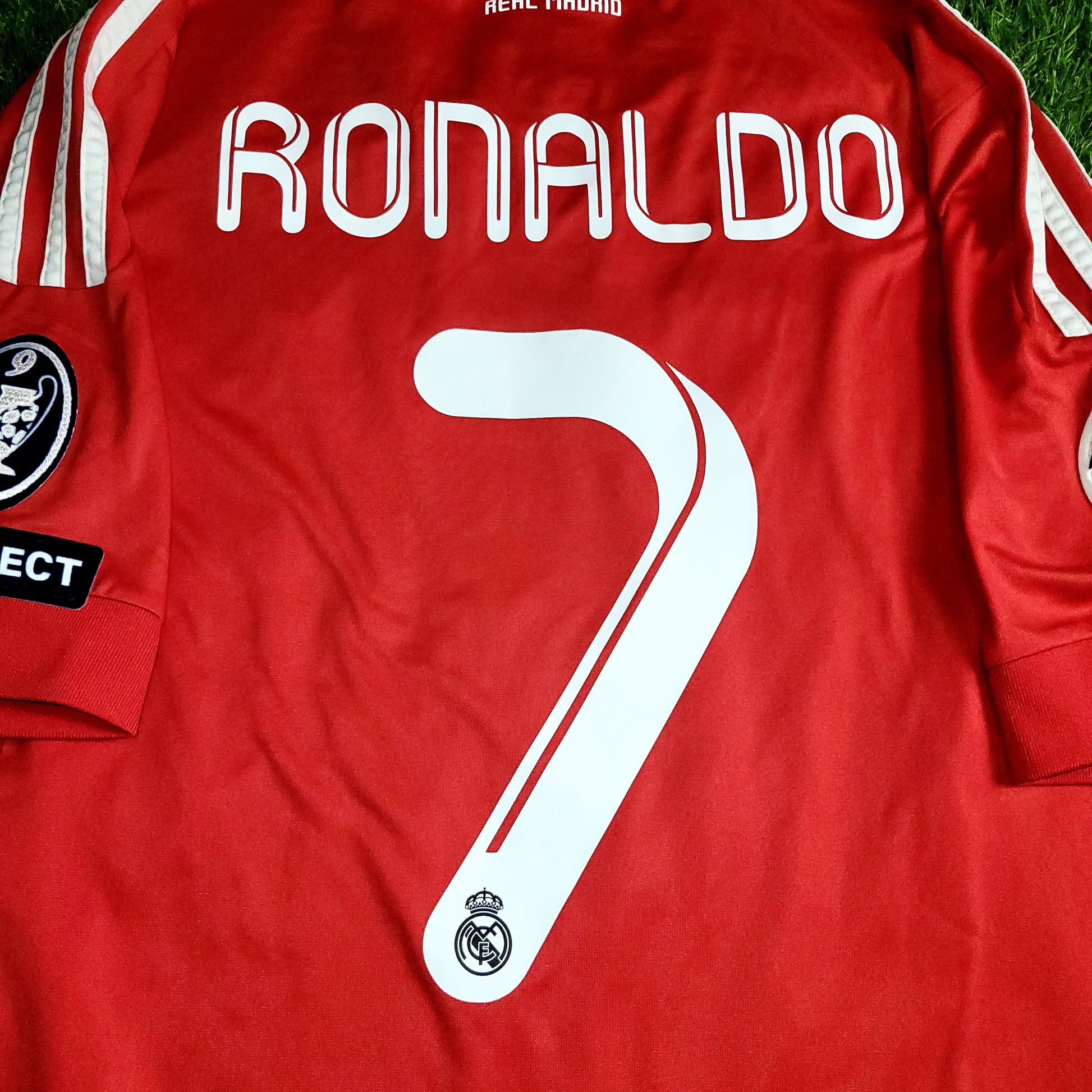 Cristiano Ronaldo Real Madrid UEFA 2011 2012 Third Soccer Jersey Shirt M SKU# V13597 - ForeverSoccerJerseys
