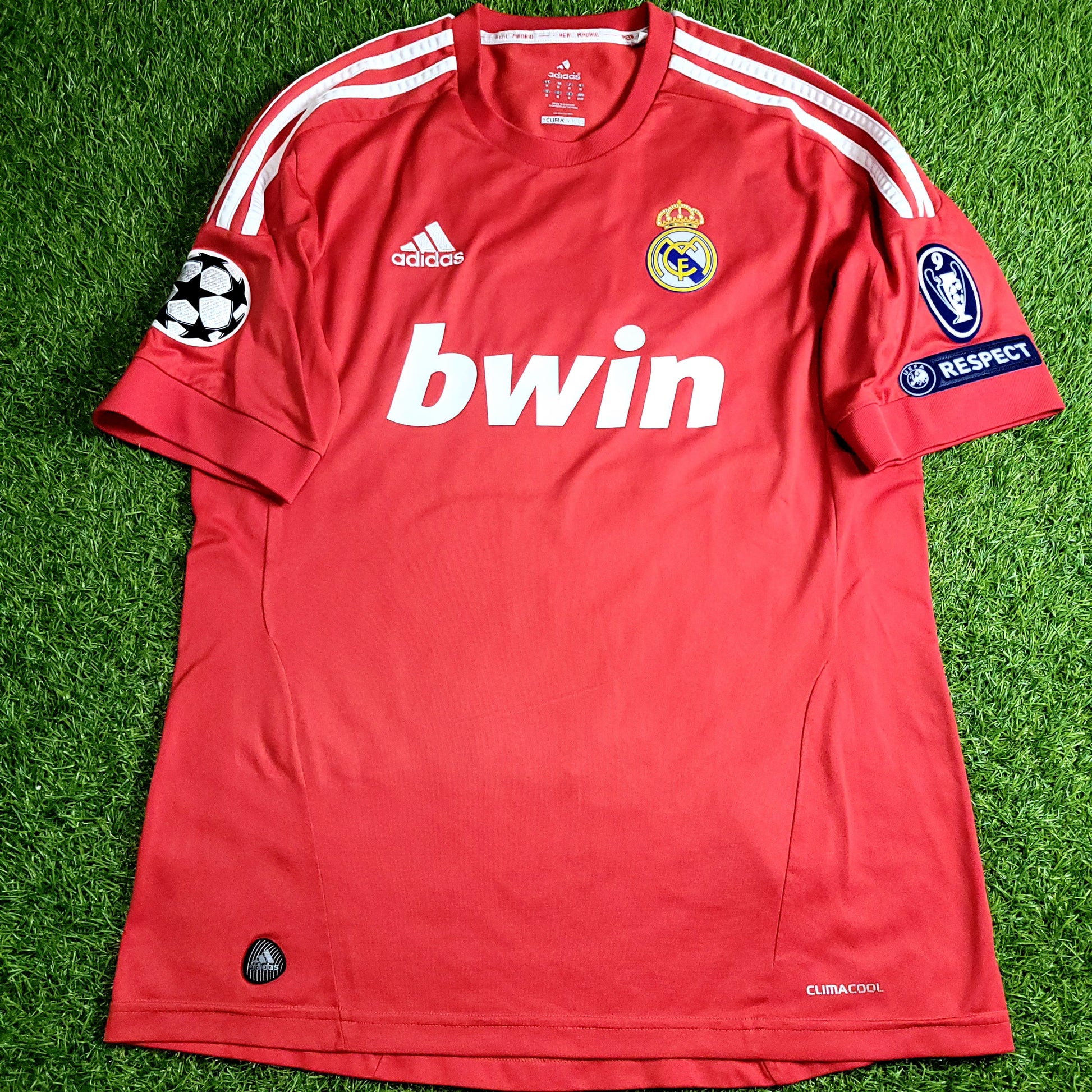 Cristiano Ronaldo Real Madrid UEFA 2011 2012 Third Soccer Jersey Shirt M SKU# V13597 - ForeverSoccerJerseys