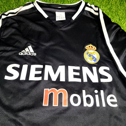 Zidane Real Madrid 2004 2005 Away Soccer Jersey Shirt M SKU# 367826
