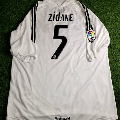 Zidane Real Madrid LAST GAME 2005 2006 Soccer Jersey Shirt XL SKU# 109879 - ForeverSoccerJerseys