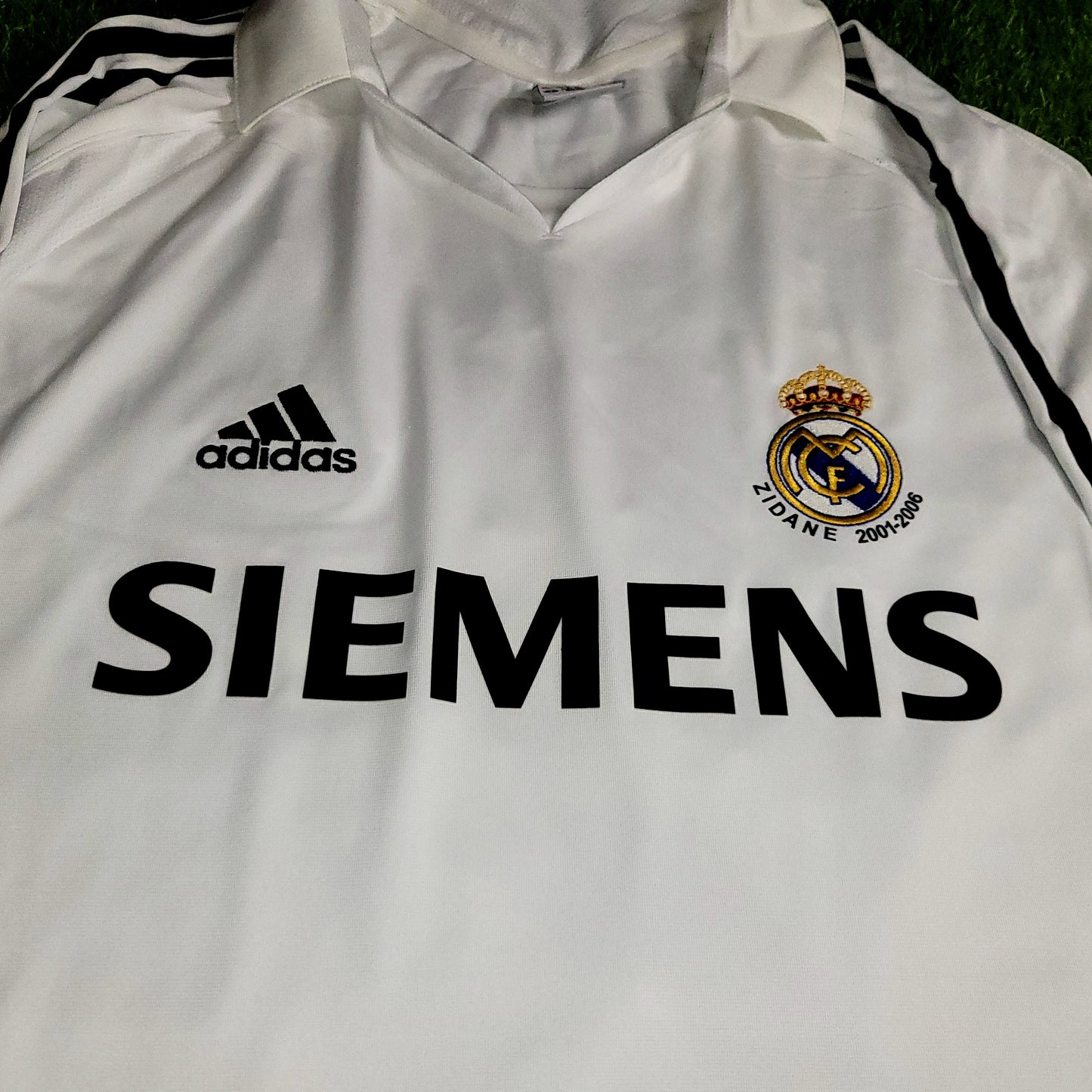 Zidane Real Madrid LAST GAME 2005 2006 Soccer Jersey Shirt XL SKU# 109879 - ForeverSoccerJerseys
