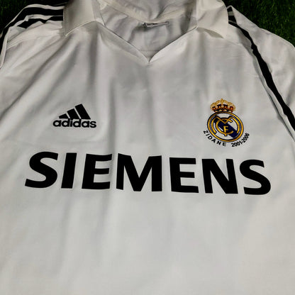 Zidane Real Madrid LAST GAME 2005 2006 Soccer Jersey Shirt XL SKU# 109879 - ForeverSoccerJerseys