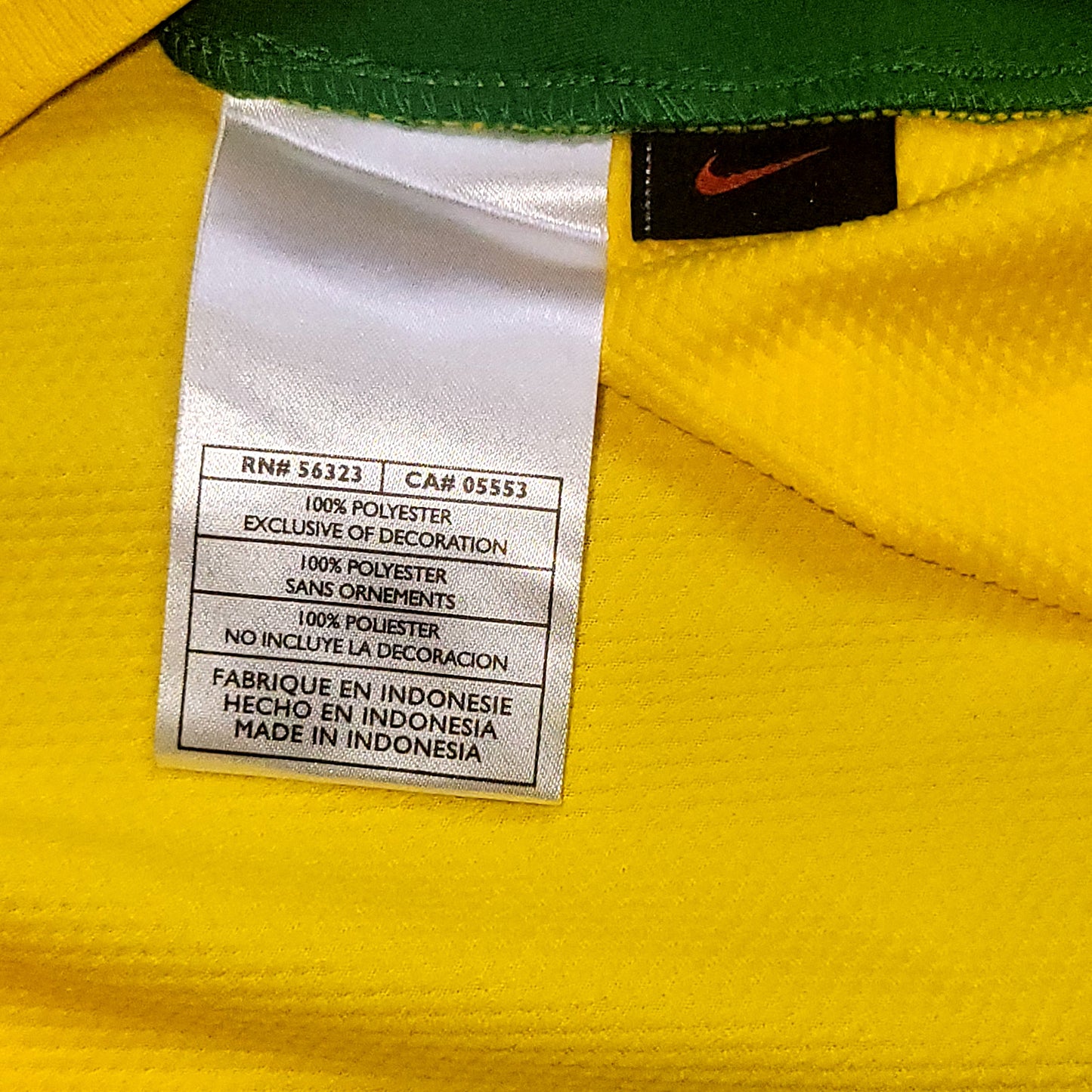 Ronaldinho Nike Brazil 2008 Soccer Jersey Shirt  BNWT L SKU# 258949-703