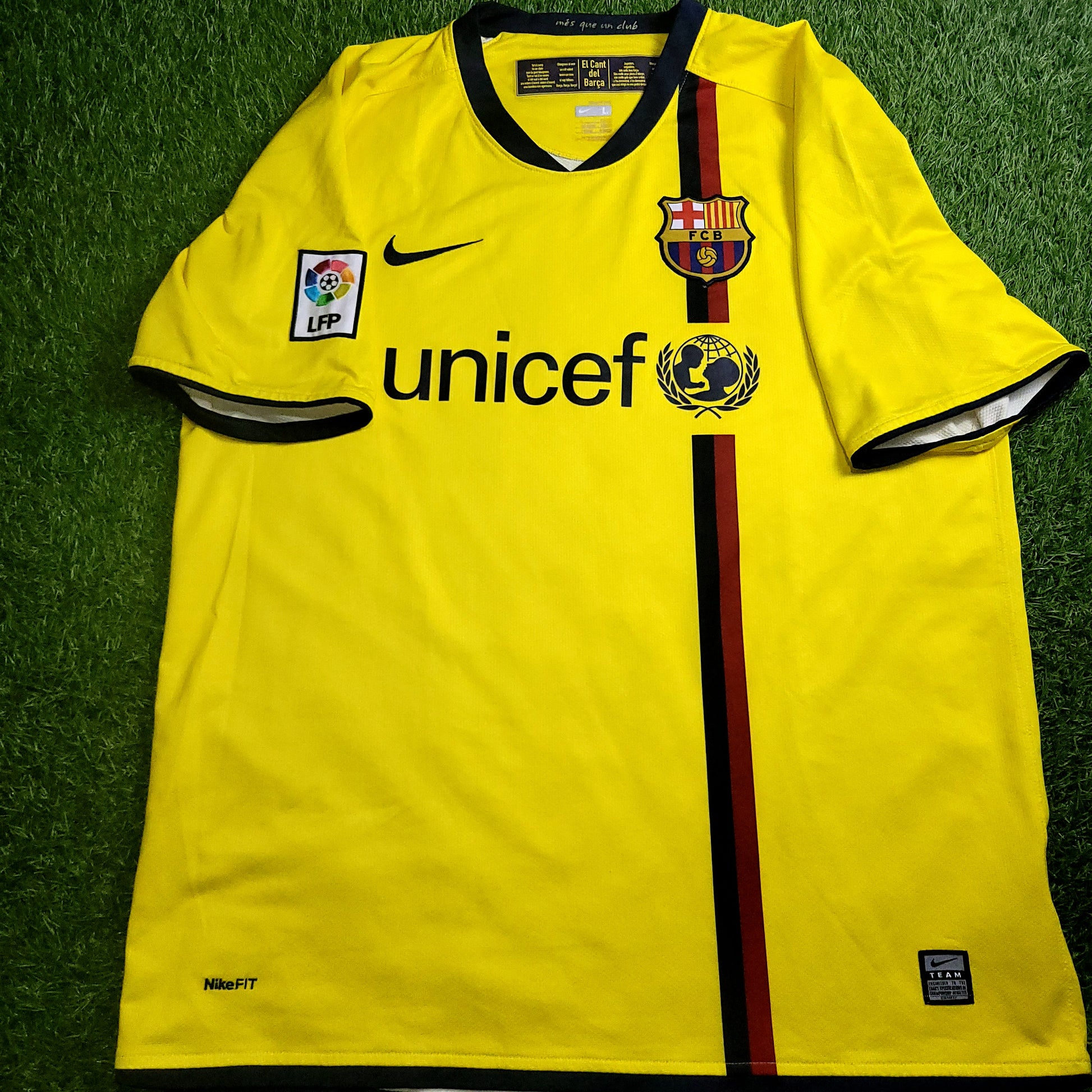 Henry Barcelona TREBLE SEASON 2008 2009 Away Soccer Jersey Shirt L SKU# 286787-760 - ForeverSoccerJerseys